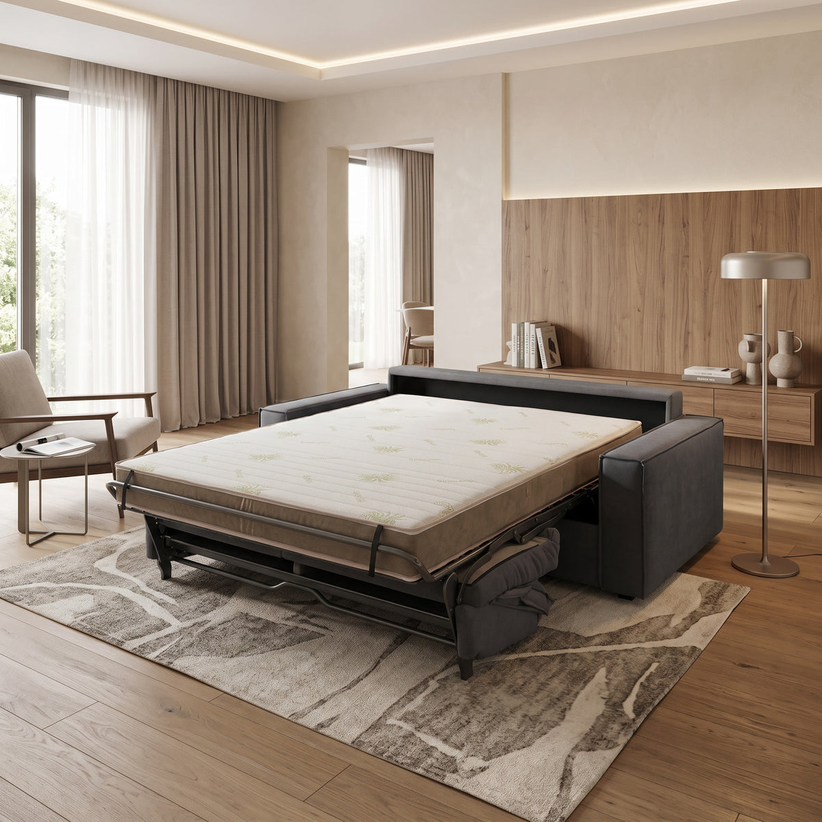 Canapea extensibilă TERTZA C2, cu saltea 120x190x20 cm - imaginea 4