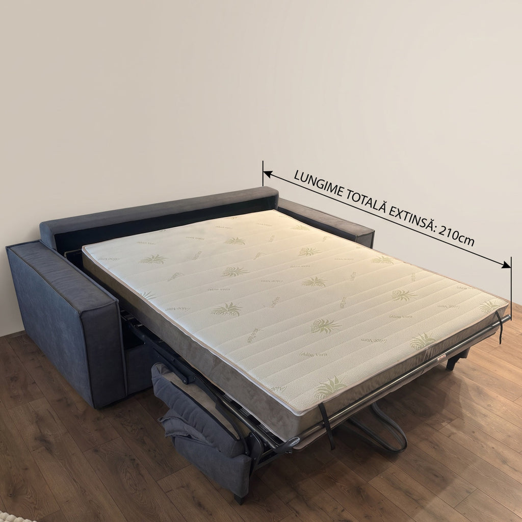 Canapea extensibilă TERTZA C2, cu saltea 120x190x20 cm - imaginea 11
