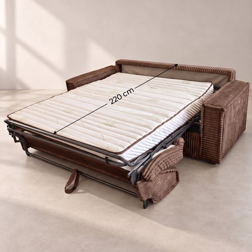 Canapea extensibilă SECONDA C3, cu saltea 140x190x20 cm - imaginea 9