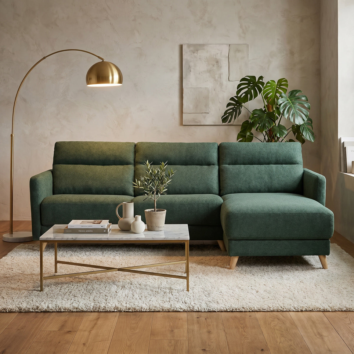 Colțar extensibil PAOLA 4 locuri cu saltea 140×190 cm, reversibil stânga/dreapta (C3+M) - imaginea 3