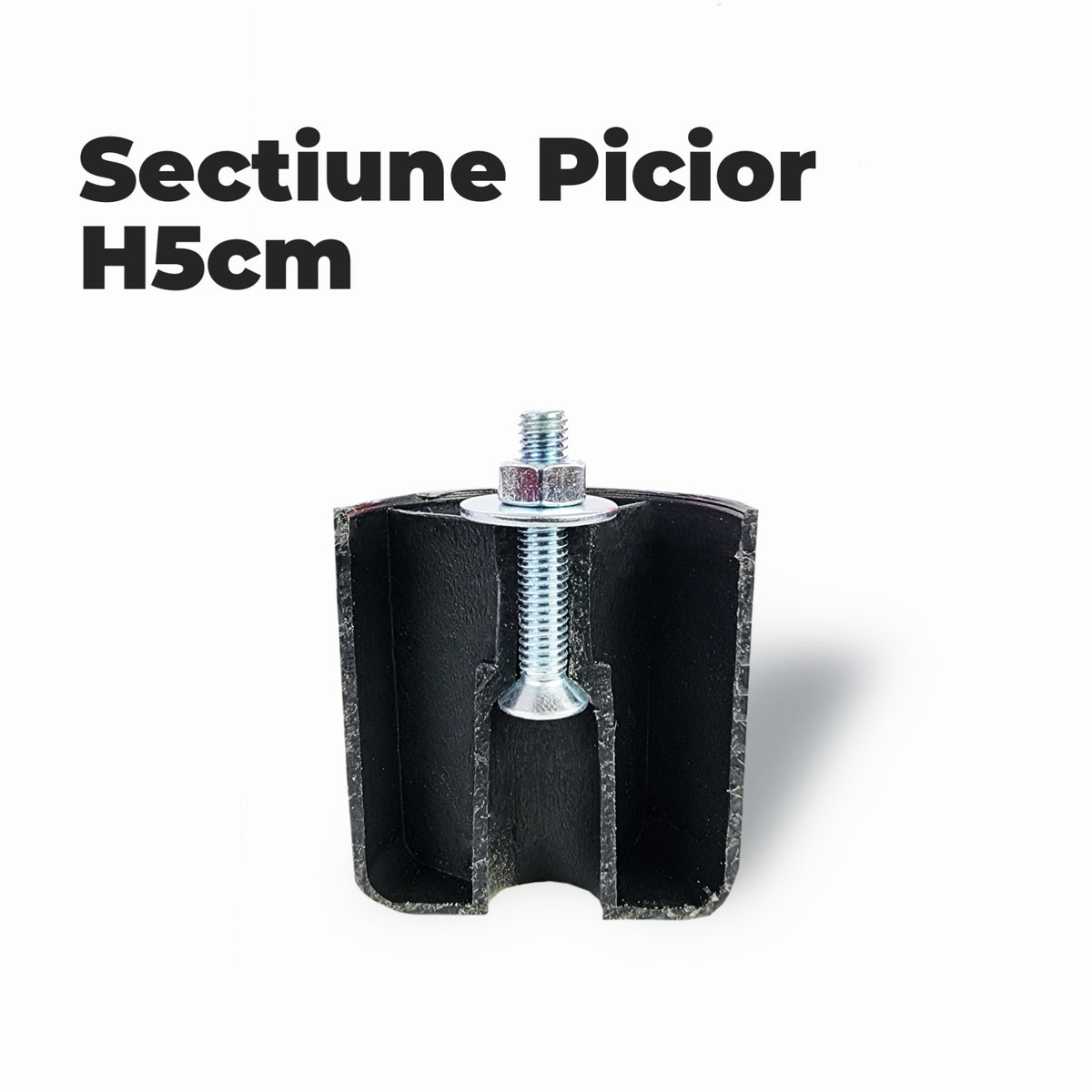 Set 7 Picioare Pentru Pat Cu Lada De Depozitare, H=5cm - imaginea 2