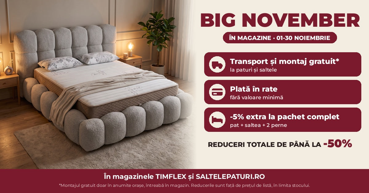 Big November in magazinele Timflex si Saltelepaturi.ro
