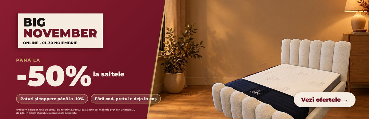 Big November online, reduceri pana la -50% la saltele