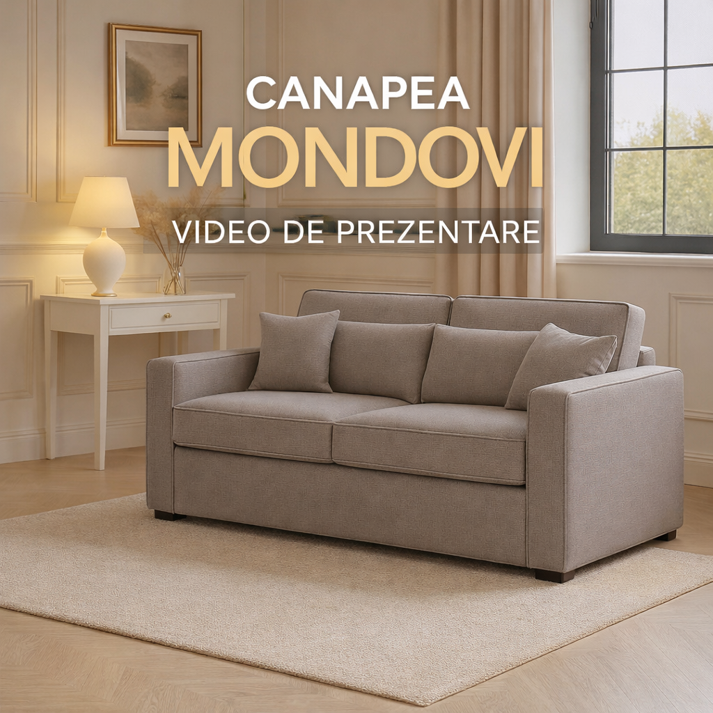 Canapea extensibila MONDOVI C4, cu saltea 160x190cm - imaginea 3