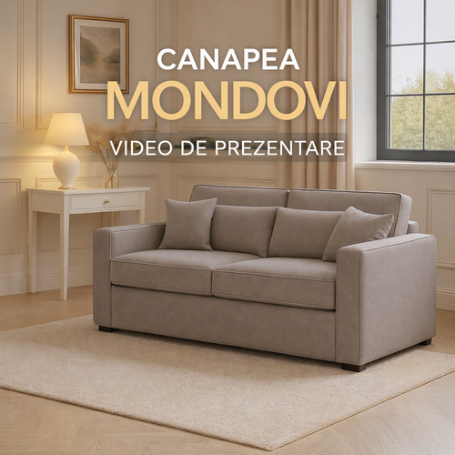 Canapea extensibila MONDOVI C2, cu saltea 120x190cm - imaginea 2