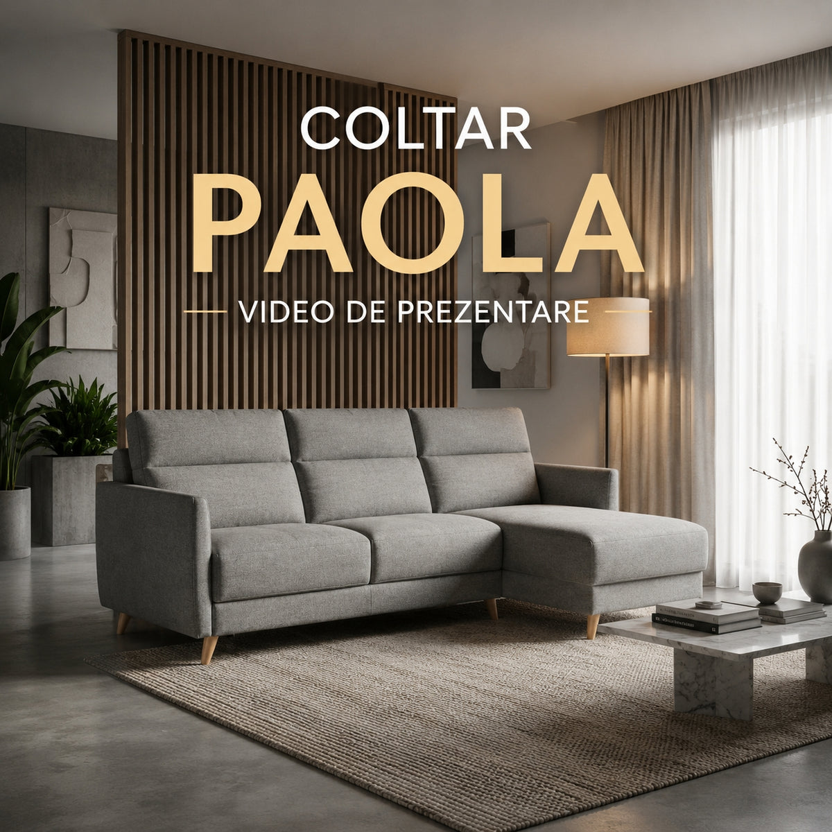 Colțar extensibil PAOLA 5 locuri cu saltea 160×190 cm, reversibil stânga/dreapta (C4+M) - imaginea 4