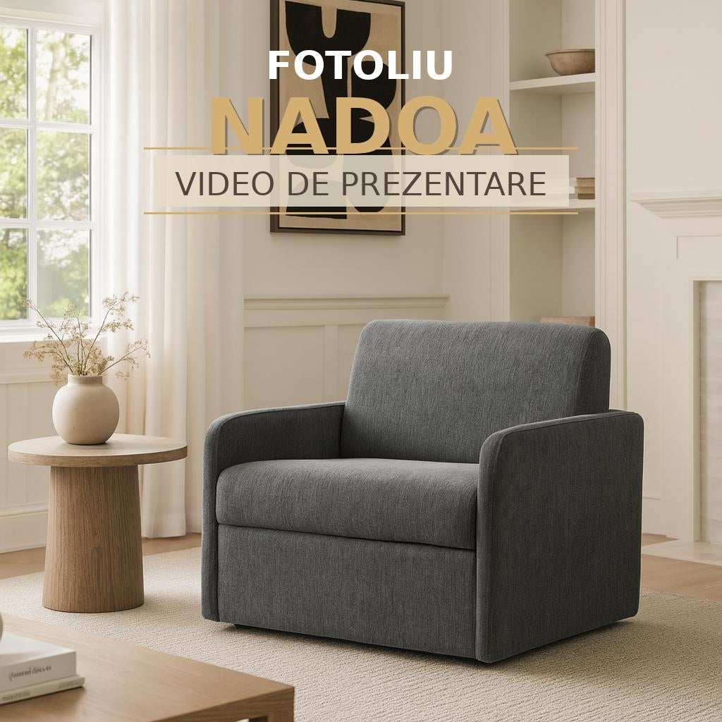 Fotoliu extensibil NADOA, cu saltea 70x190cm - imaginea 3