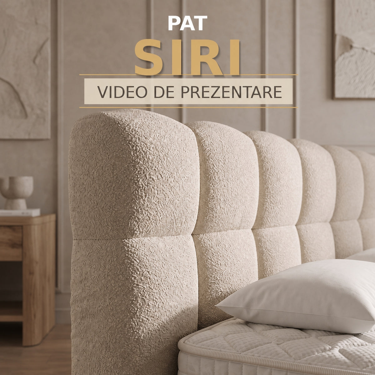 Pat tapitat SIRI cu somiera rabatabila si spatiu de depozitare - imaginea 2